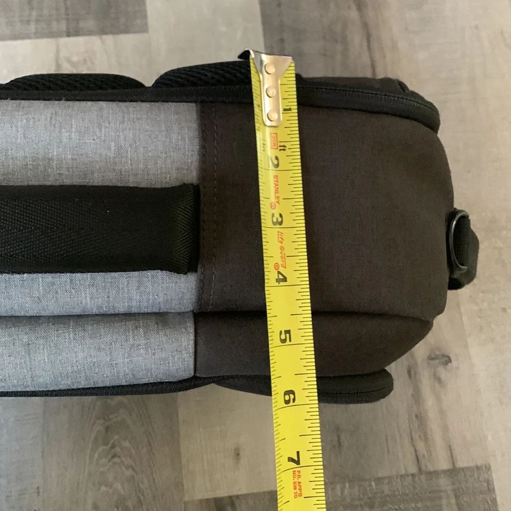 Standard Luggage Co. The Daily Backpack Black and Gray Convertible work/travel